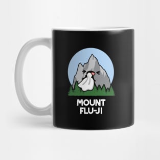 Mount Flu-ji Funny Mountain Pun Mug